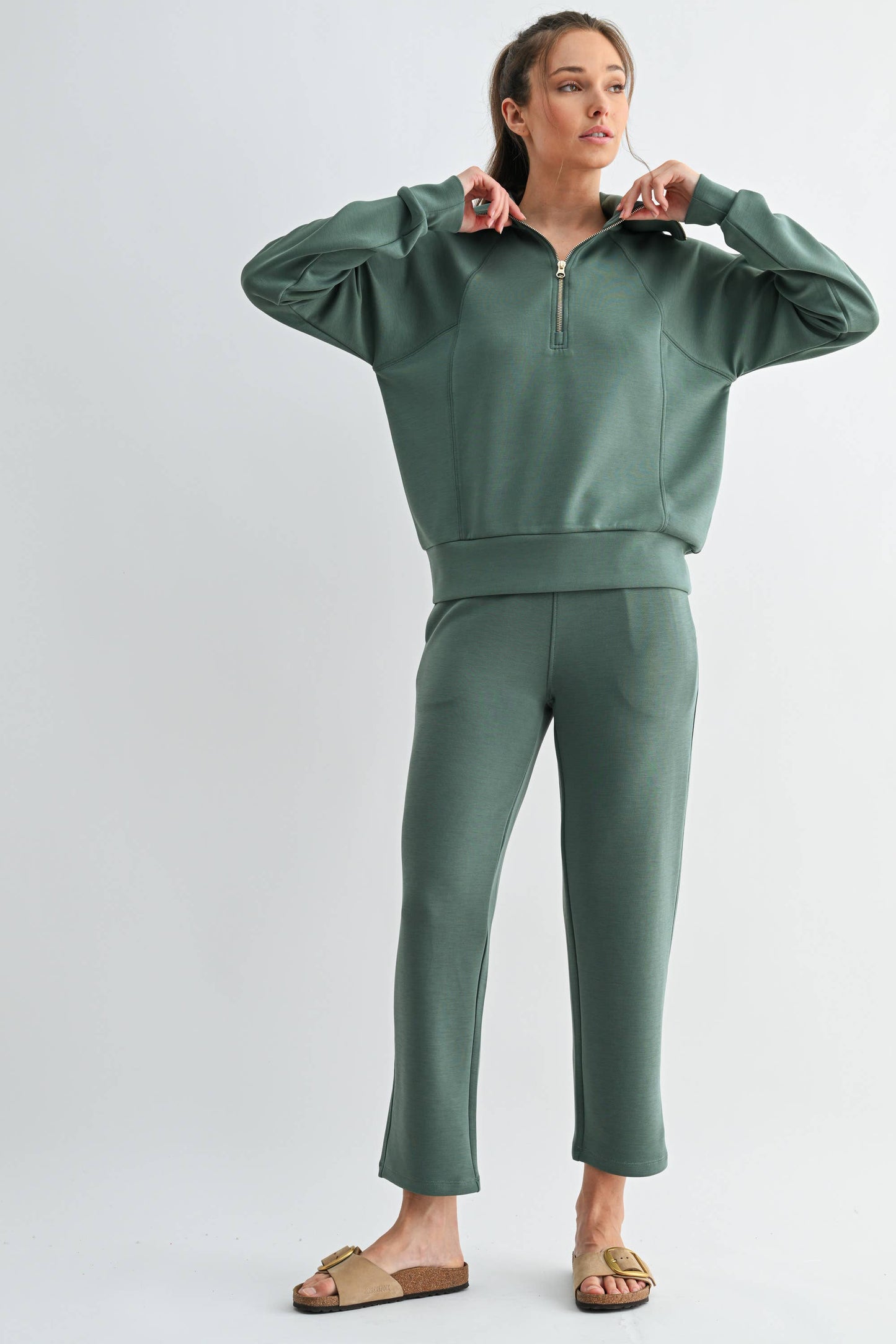 Pine Needle Half Zip