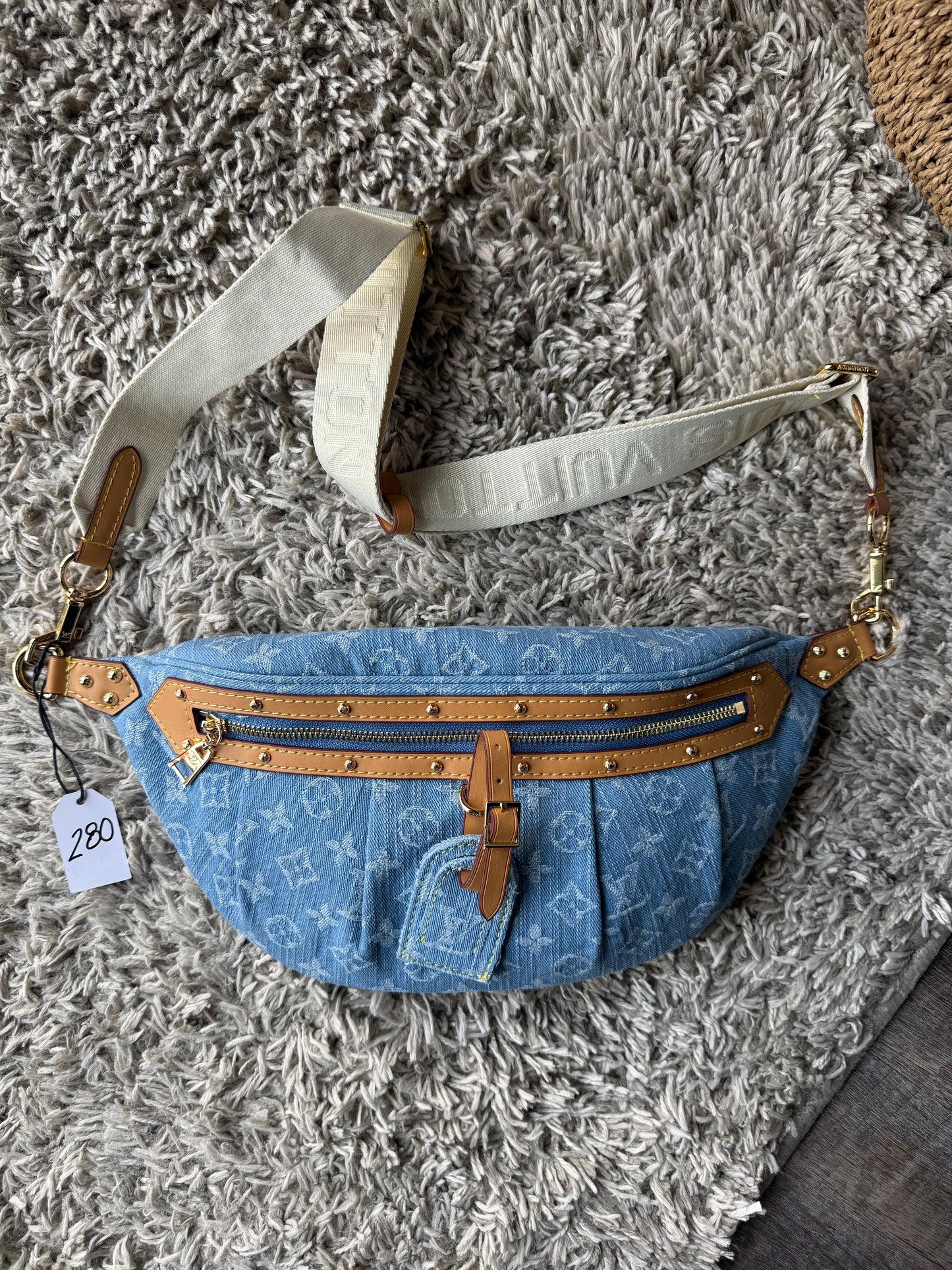 Luxury Denim Fanny Bag