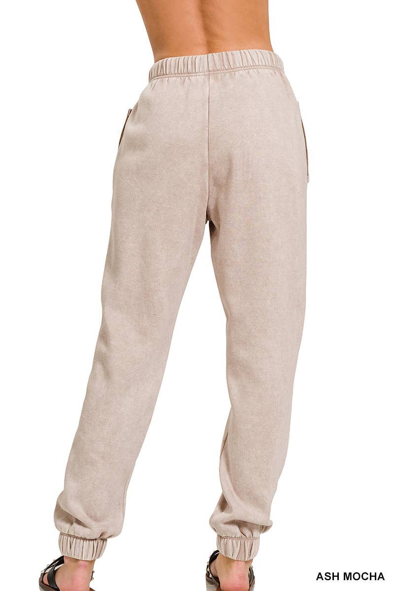 Acid Wash Fleece Sweatpants