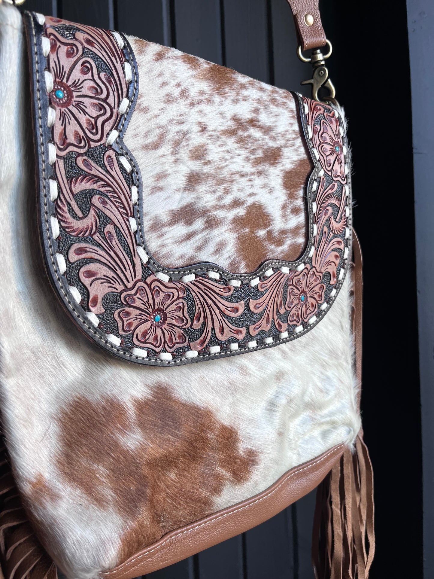 Sengola Hand-Tooled Purse