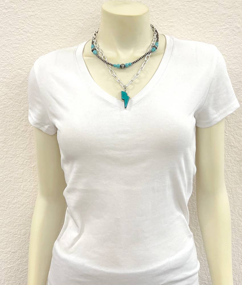 Bolt Layered Necklace