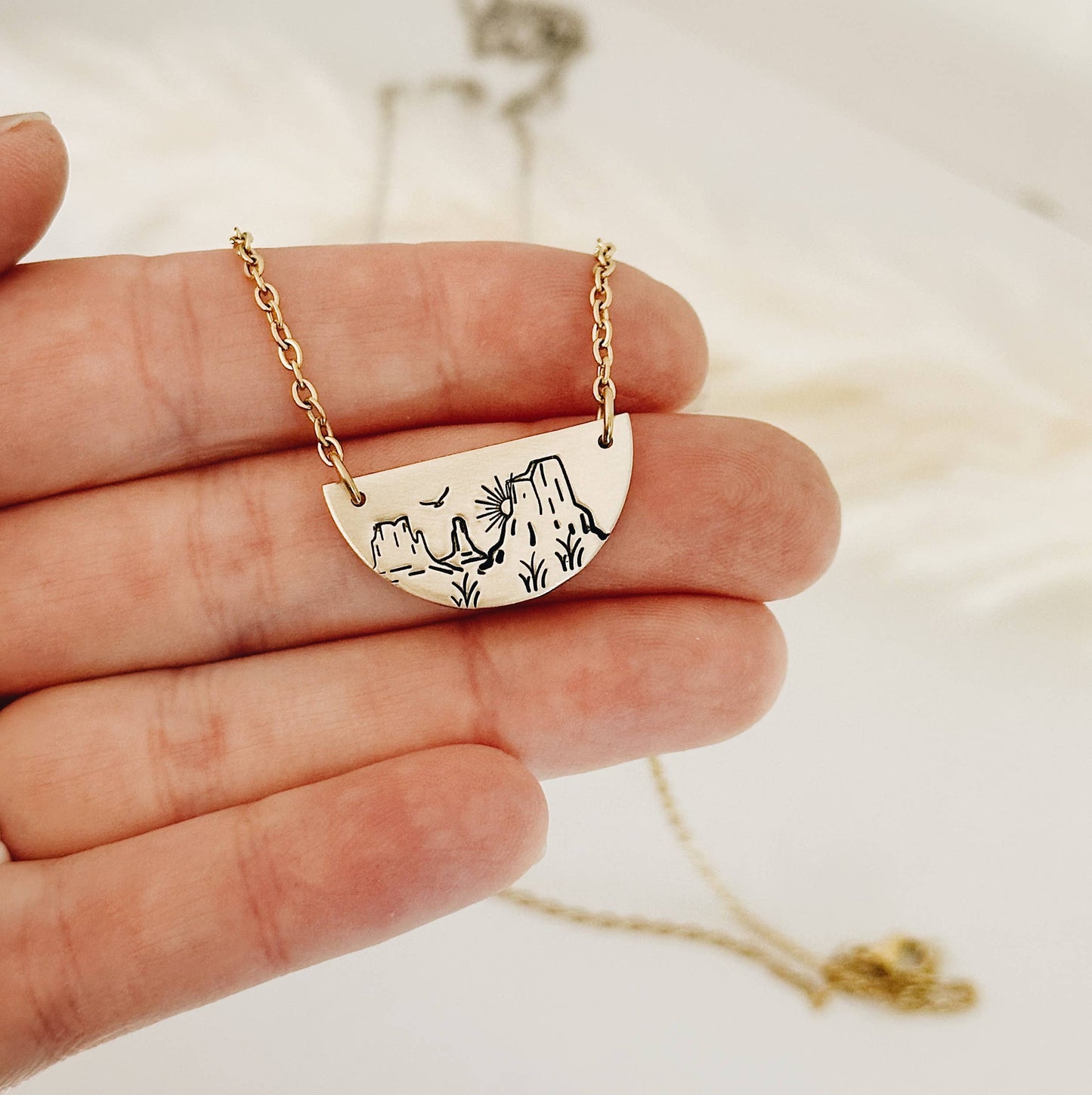 Desert Sky Semi-Circle Necklace