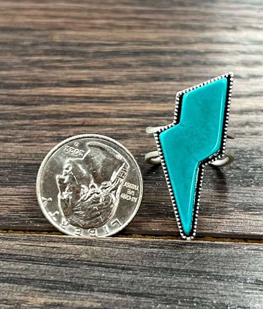 Turquoise Bolt Ring