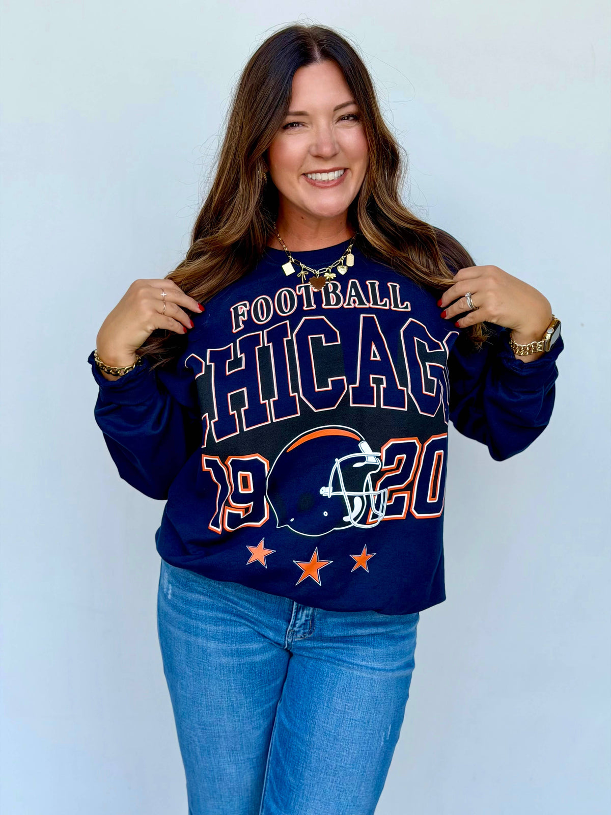 Chicago Oversized Print Sweatshirt