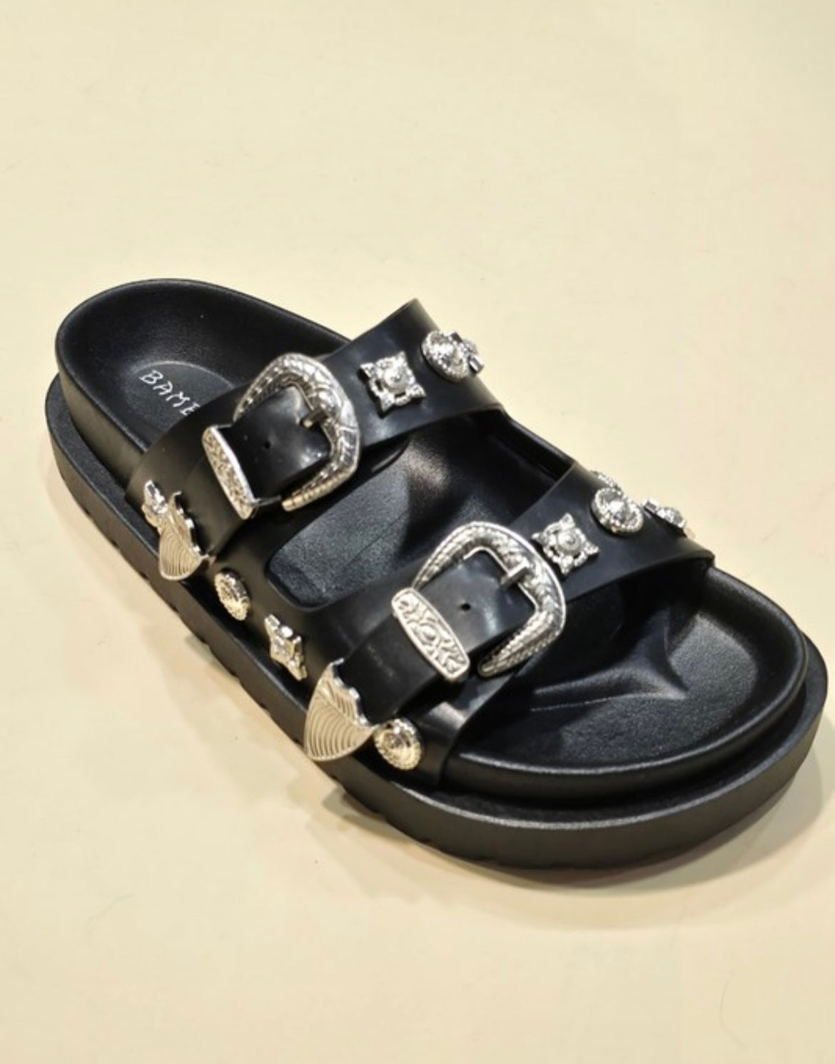 Wetzel Silver Buckle Sandal