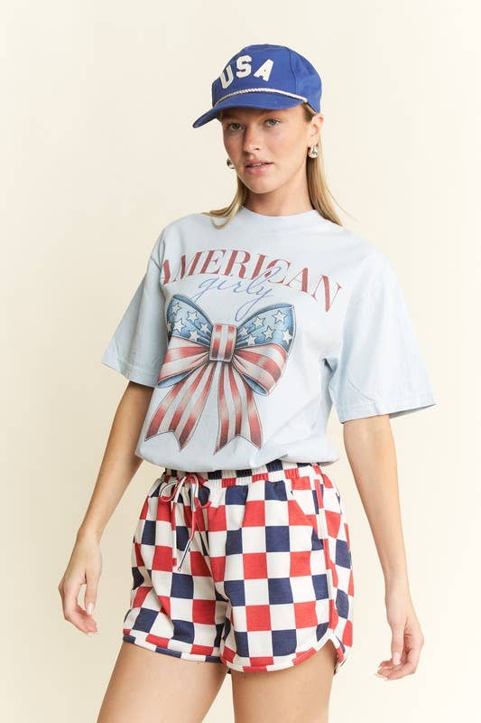 USA Checkered Shorts