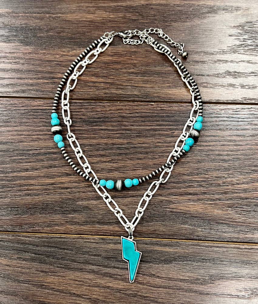 Bolt Layered Necklace