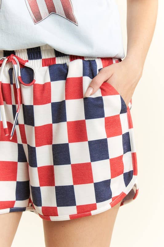 USA Checkered Shorts