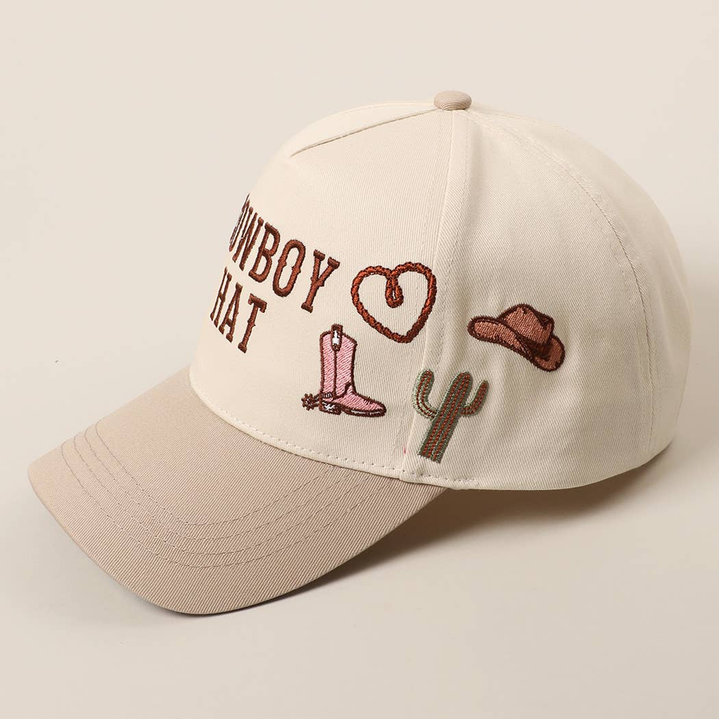 Cowboy Hat Embroidery Trucker Hat