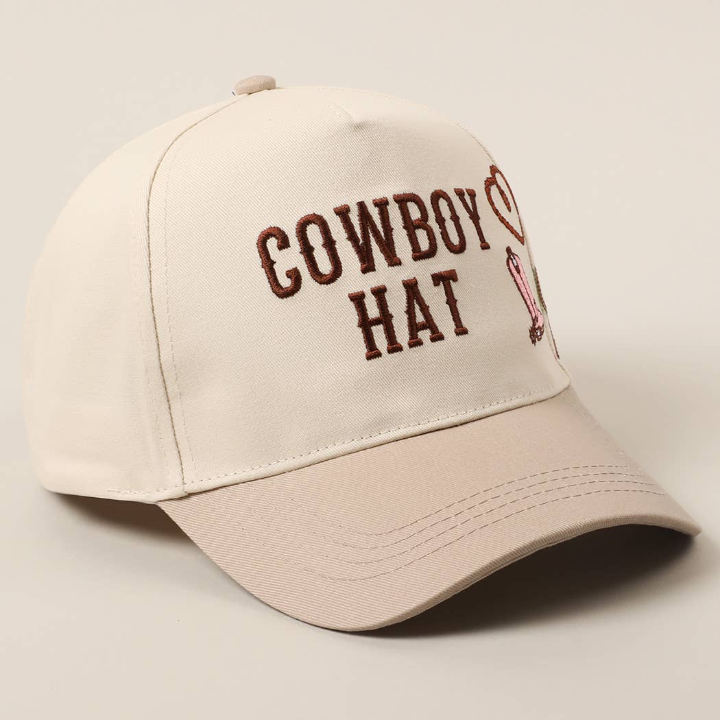 Cowboy Hat Embroidery Trucker Hat