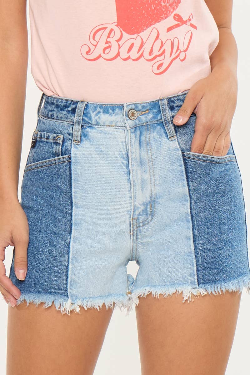 HIGH RISE TWO TONE SHORT