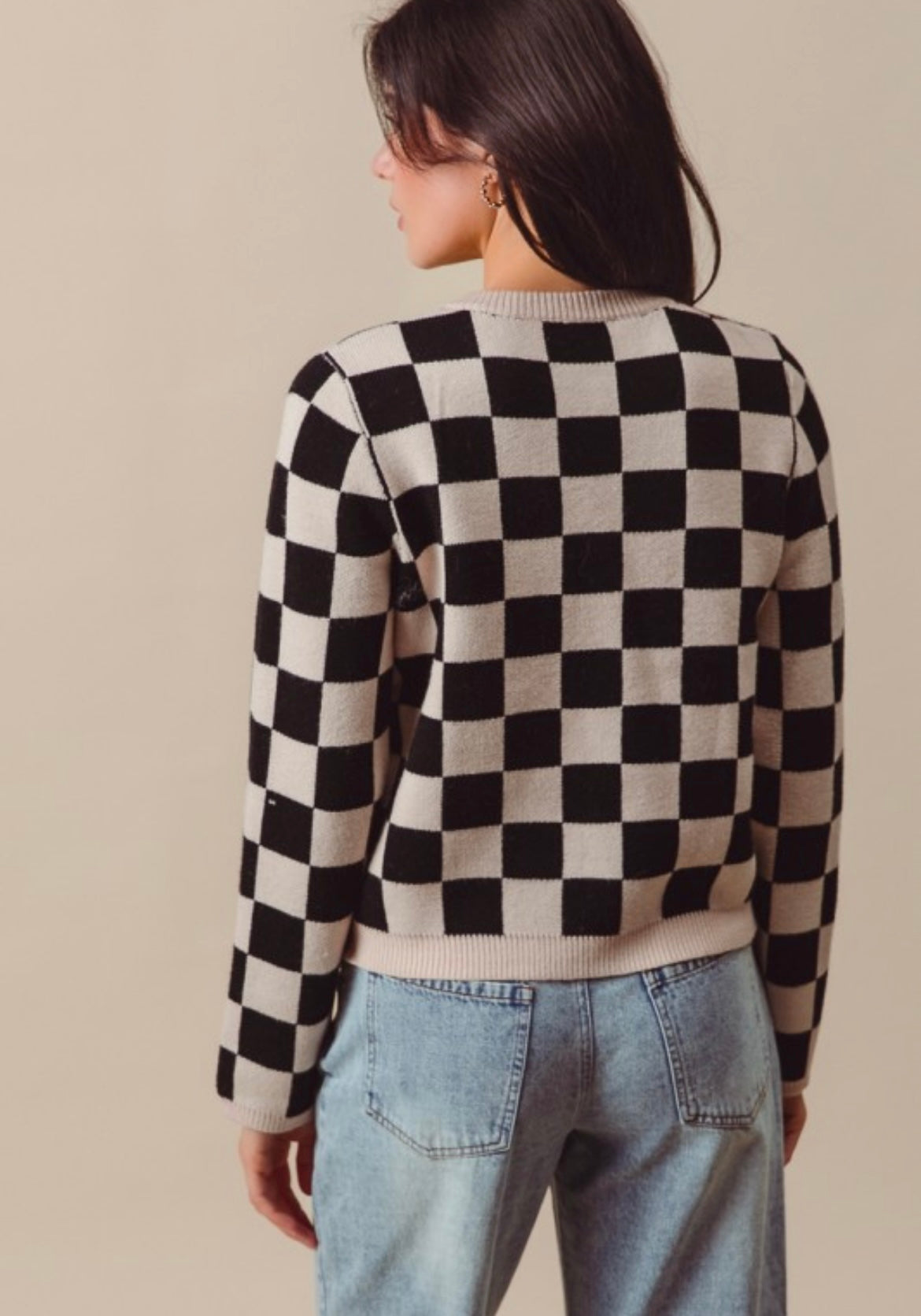 The Molly Check Sweater