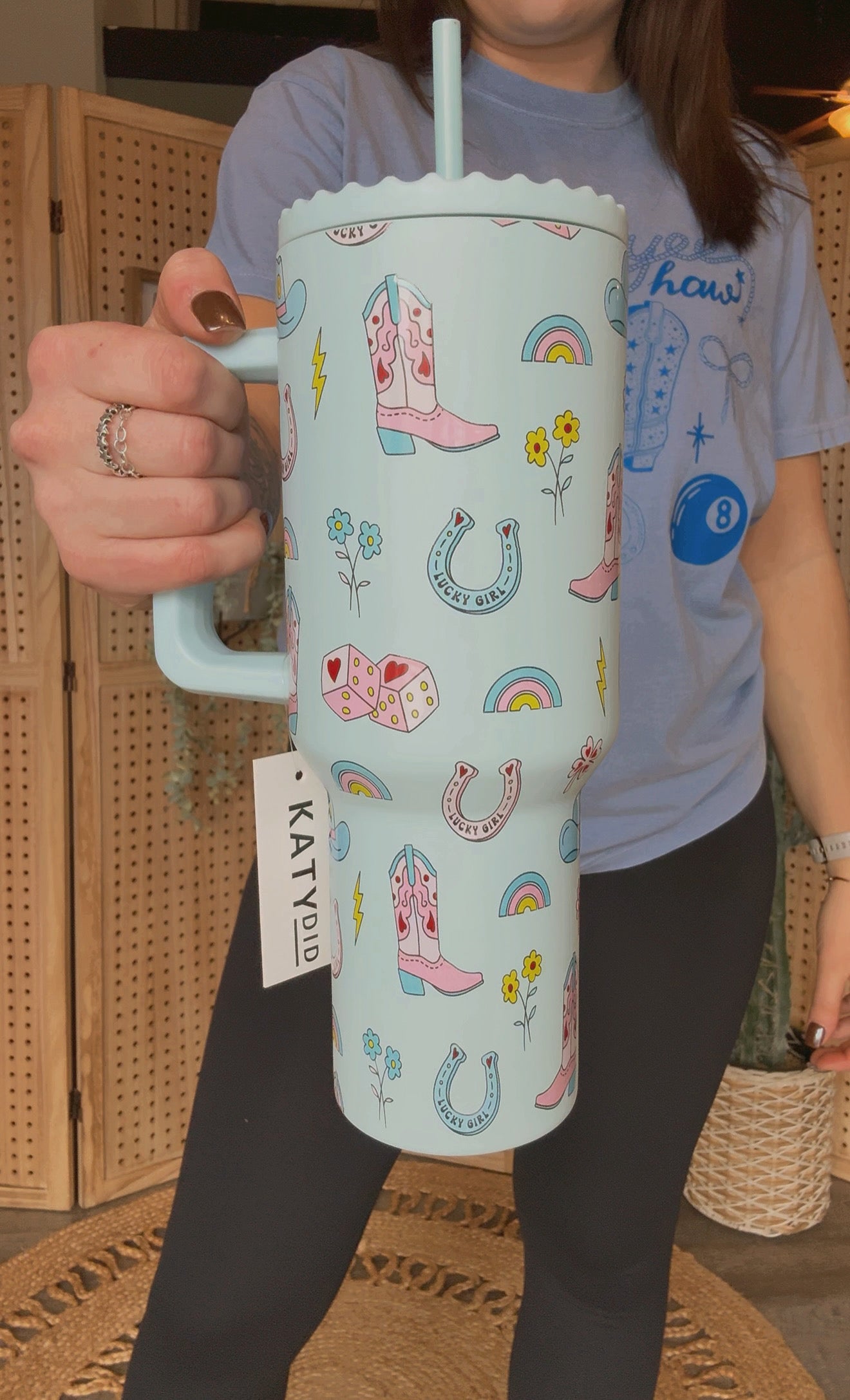 Lucky Girl Western Tumbler