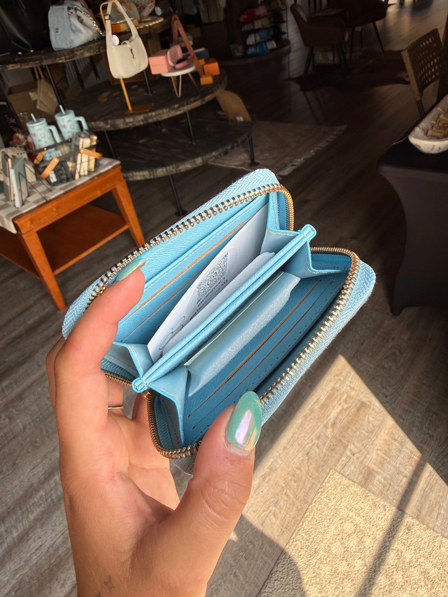 Luxury Denim Mini Wallet
