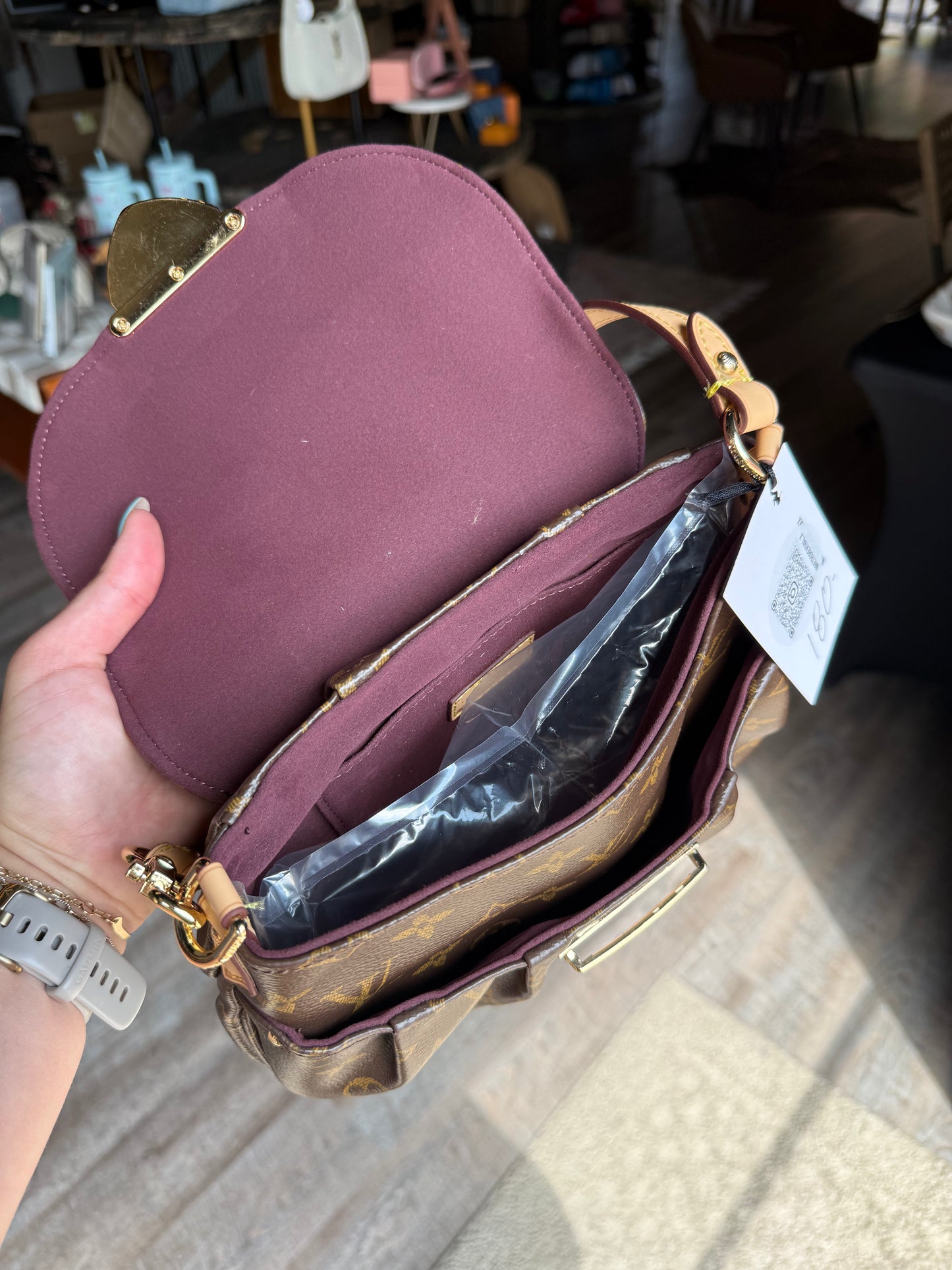 Luxury Brown Buckle Bag