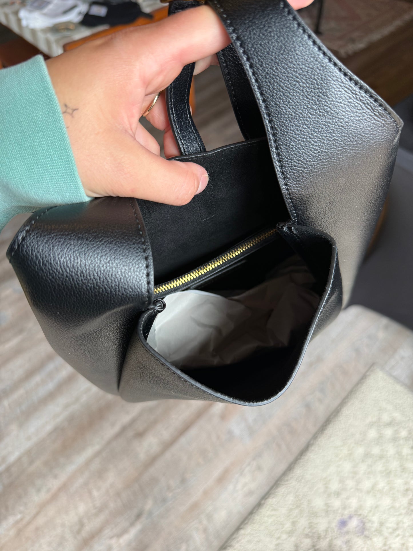 Luxury Black Tote