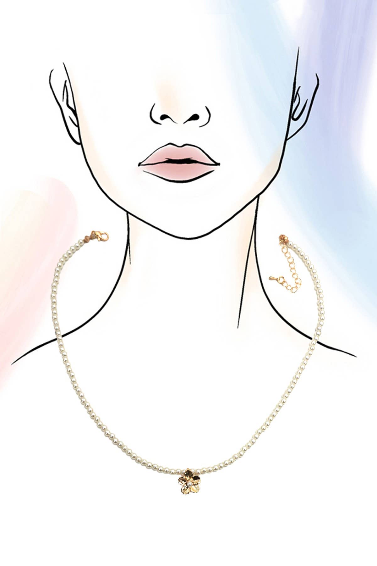 Floral Pearl Necklace