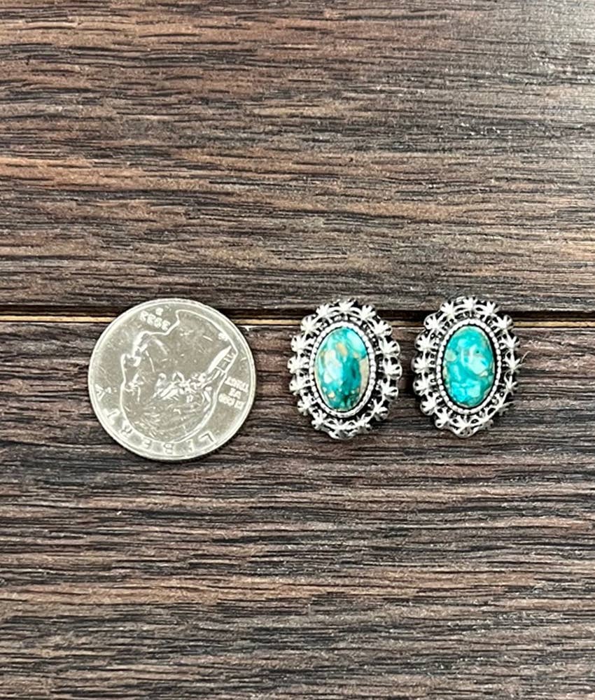 Ocean Eye Turquoise Studs
