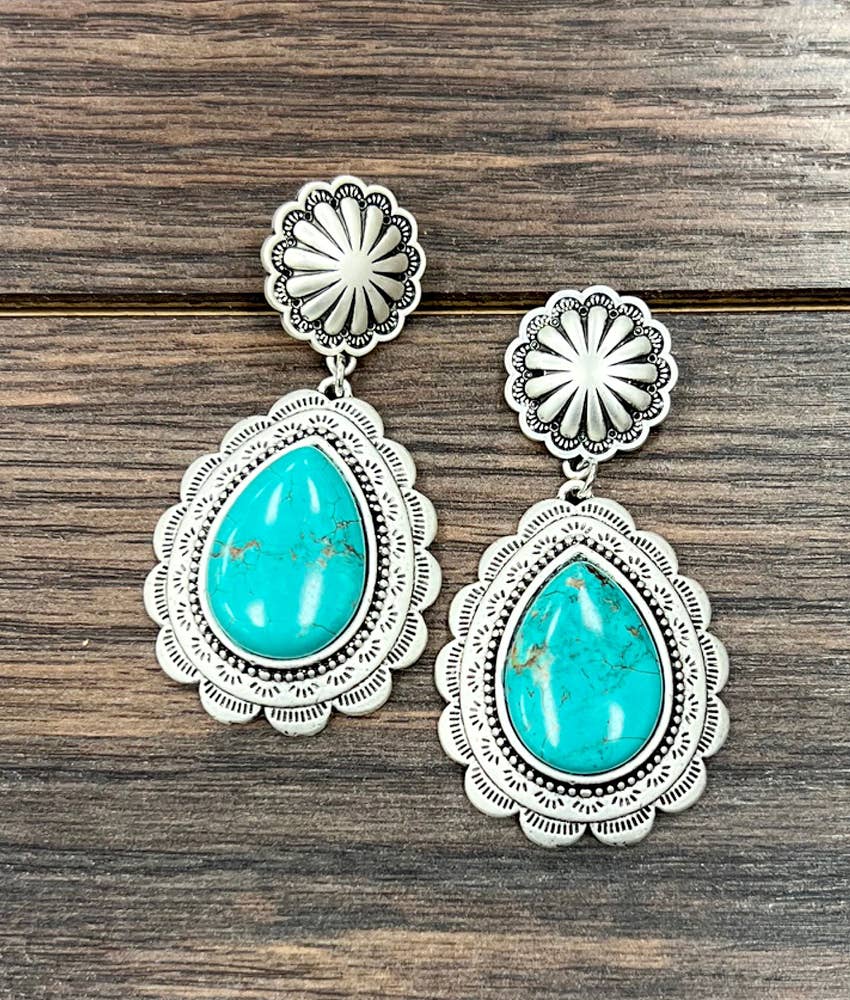 Abilene Turquoise Drop Earring
