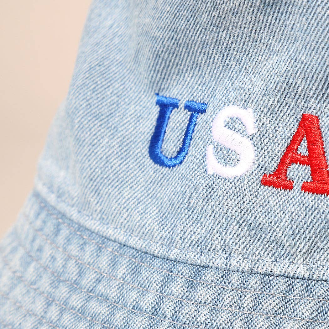 USA Denim Bucket Hat