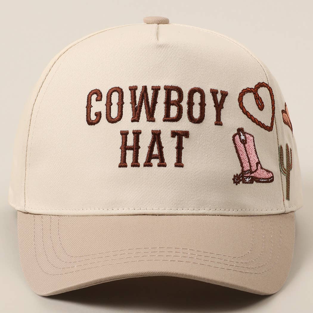 Cowboy Hat Embroidery Trucker Hat