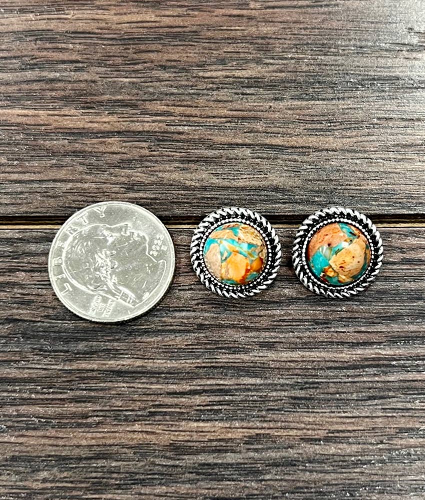 Red Rocks Stud Earring