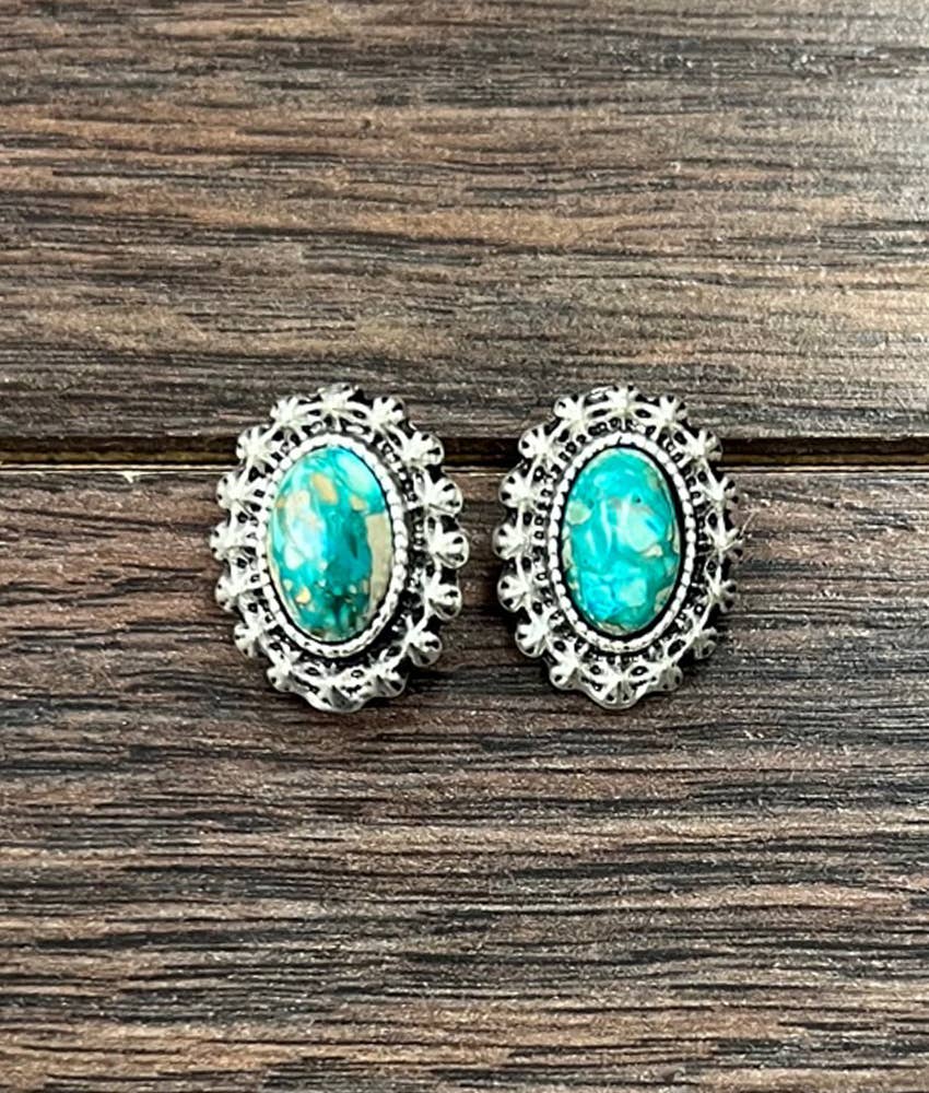 Ocean Eye Turquoise Studs