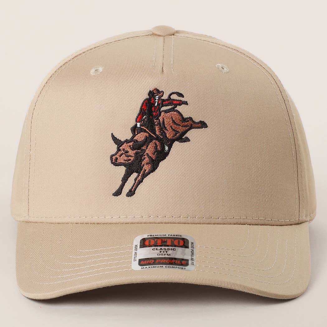 Rodeo Bull Rider Trucker Hat