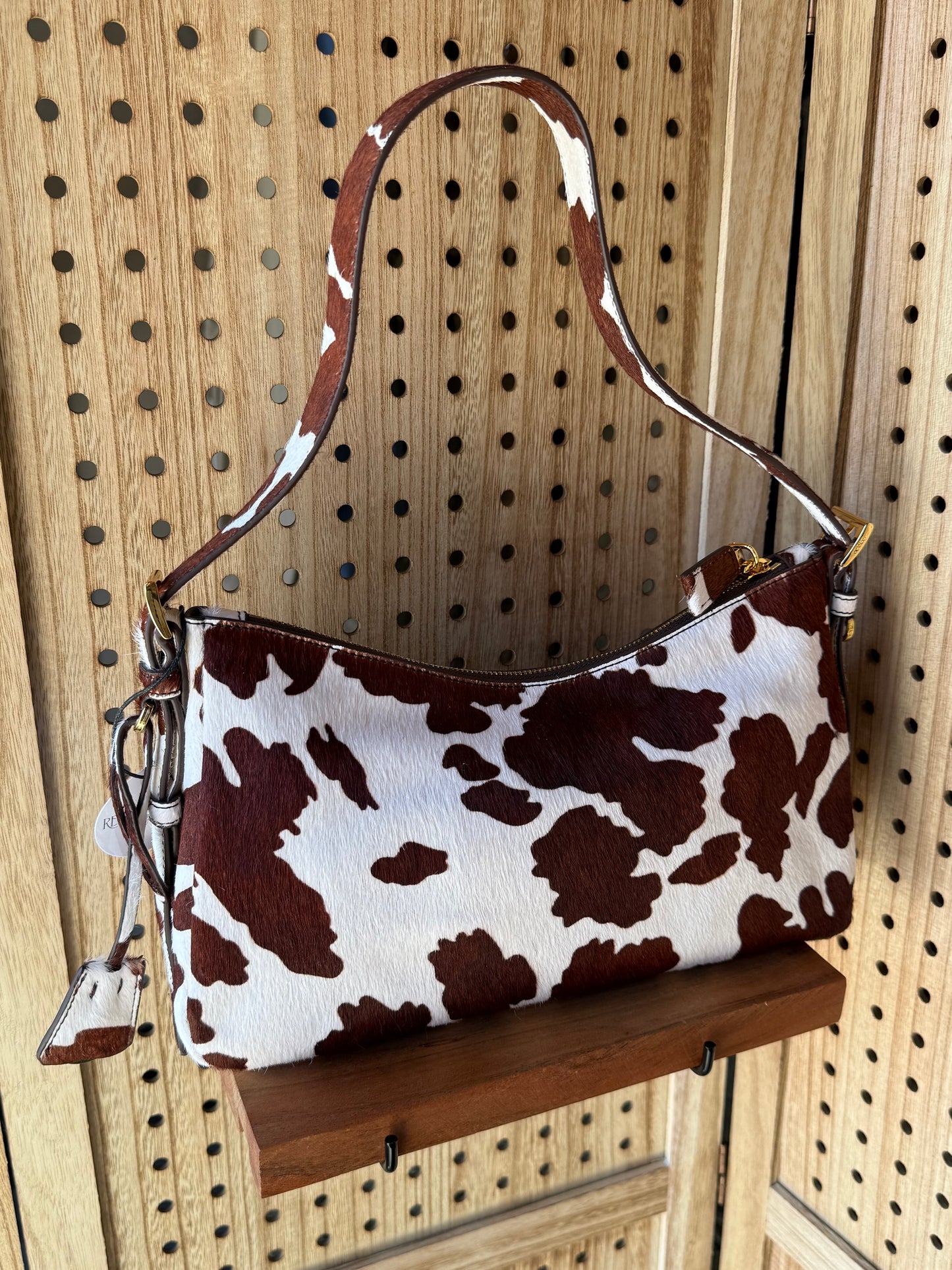 Luxury Cowhide Shoulder Bag