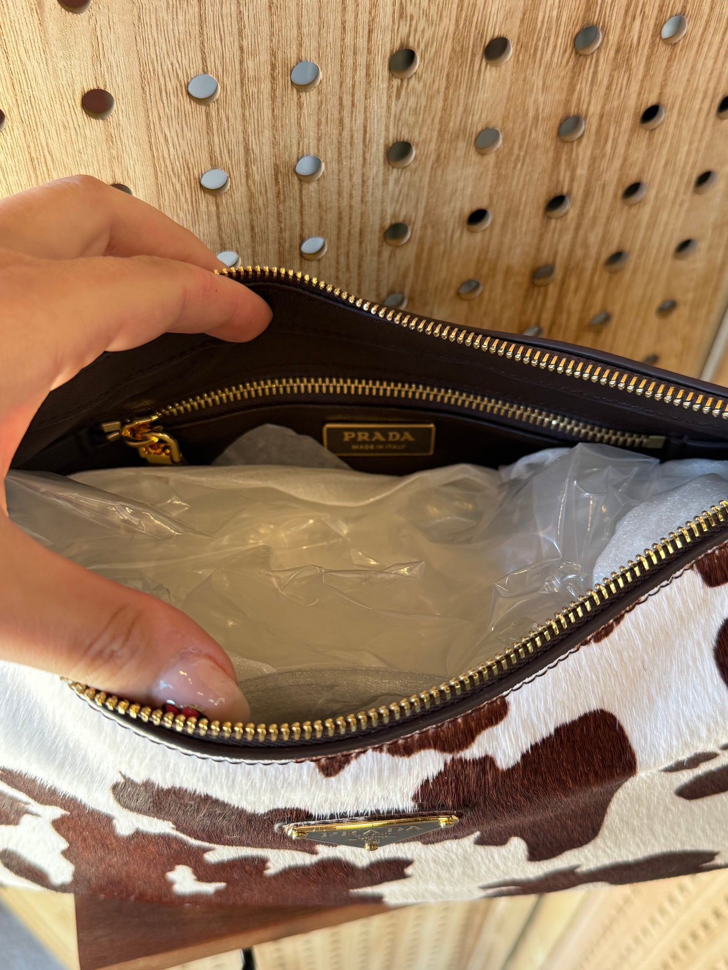 Luxury Cowhide Shoulder Bag
