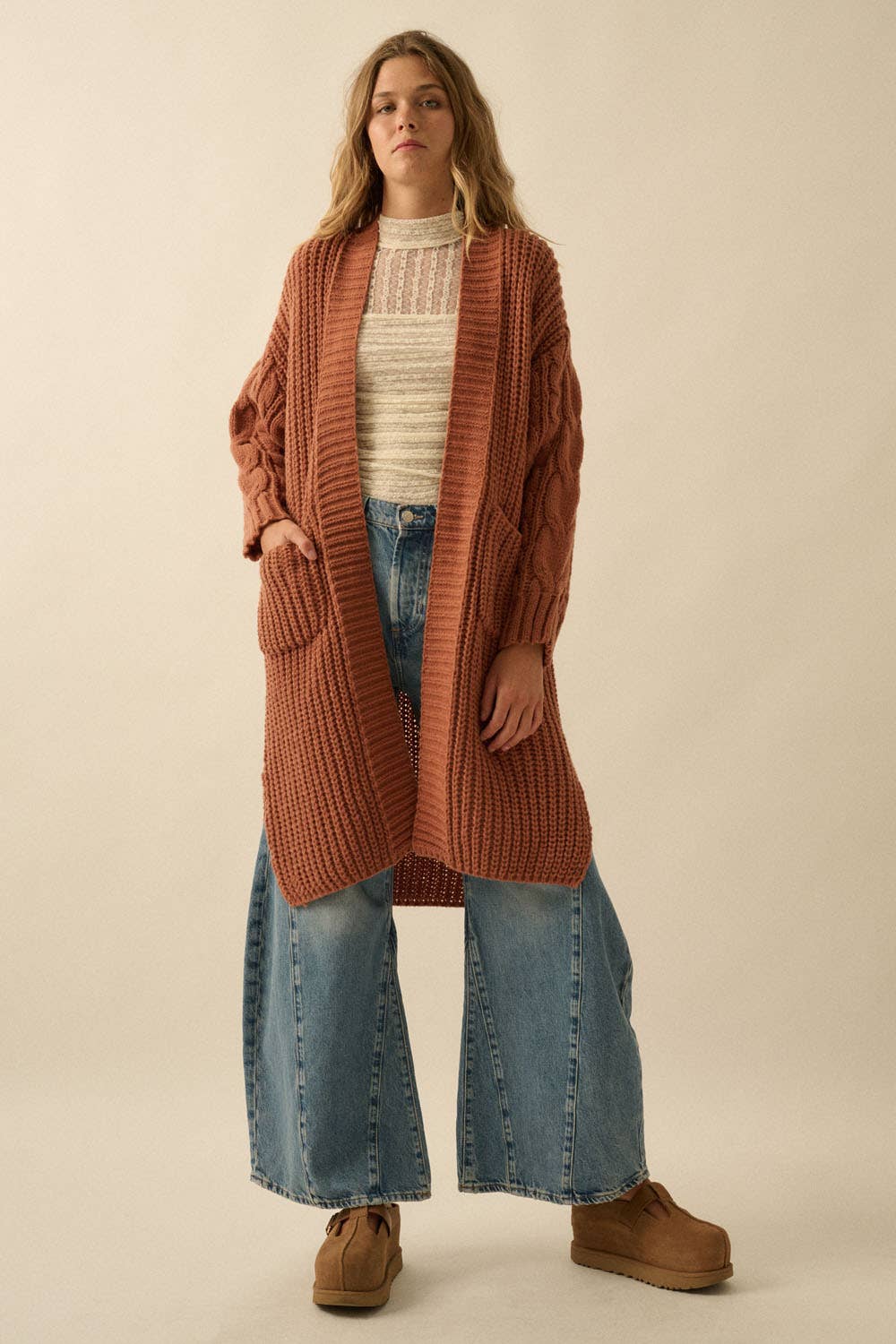 Sunburn Thick Knit Cardigan