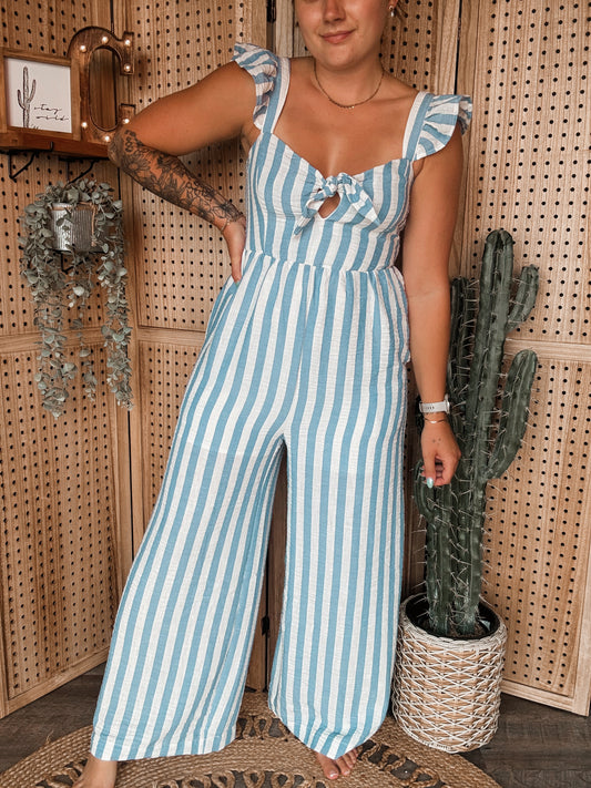 Lighthouse Striped Jumpsuit