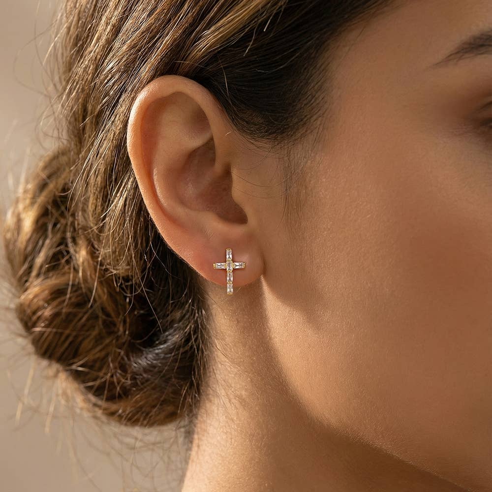 Mini Cross Studs