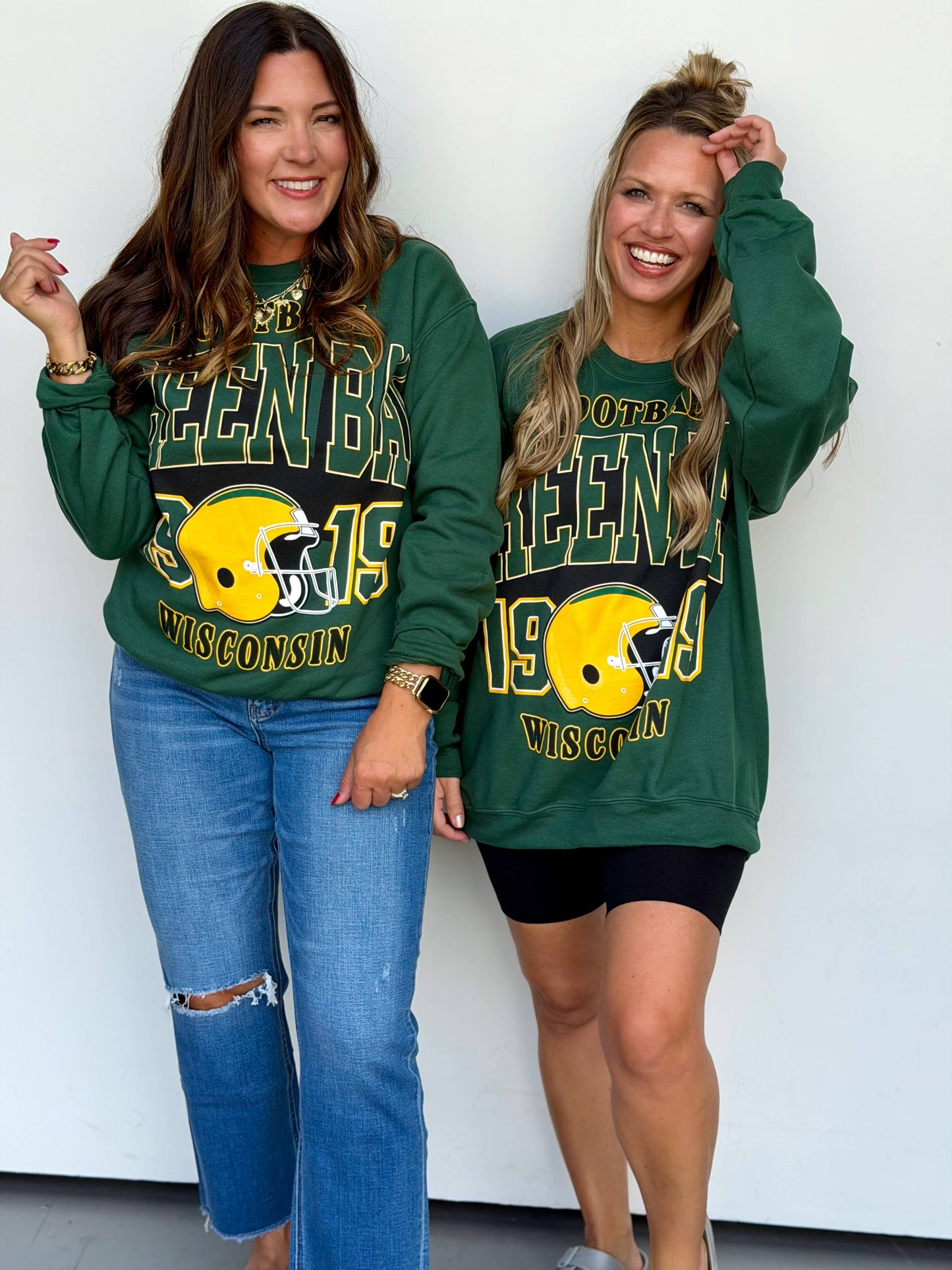 Green Bay Oversized Print Sweatshirt