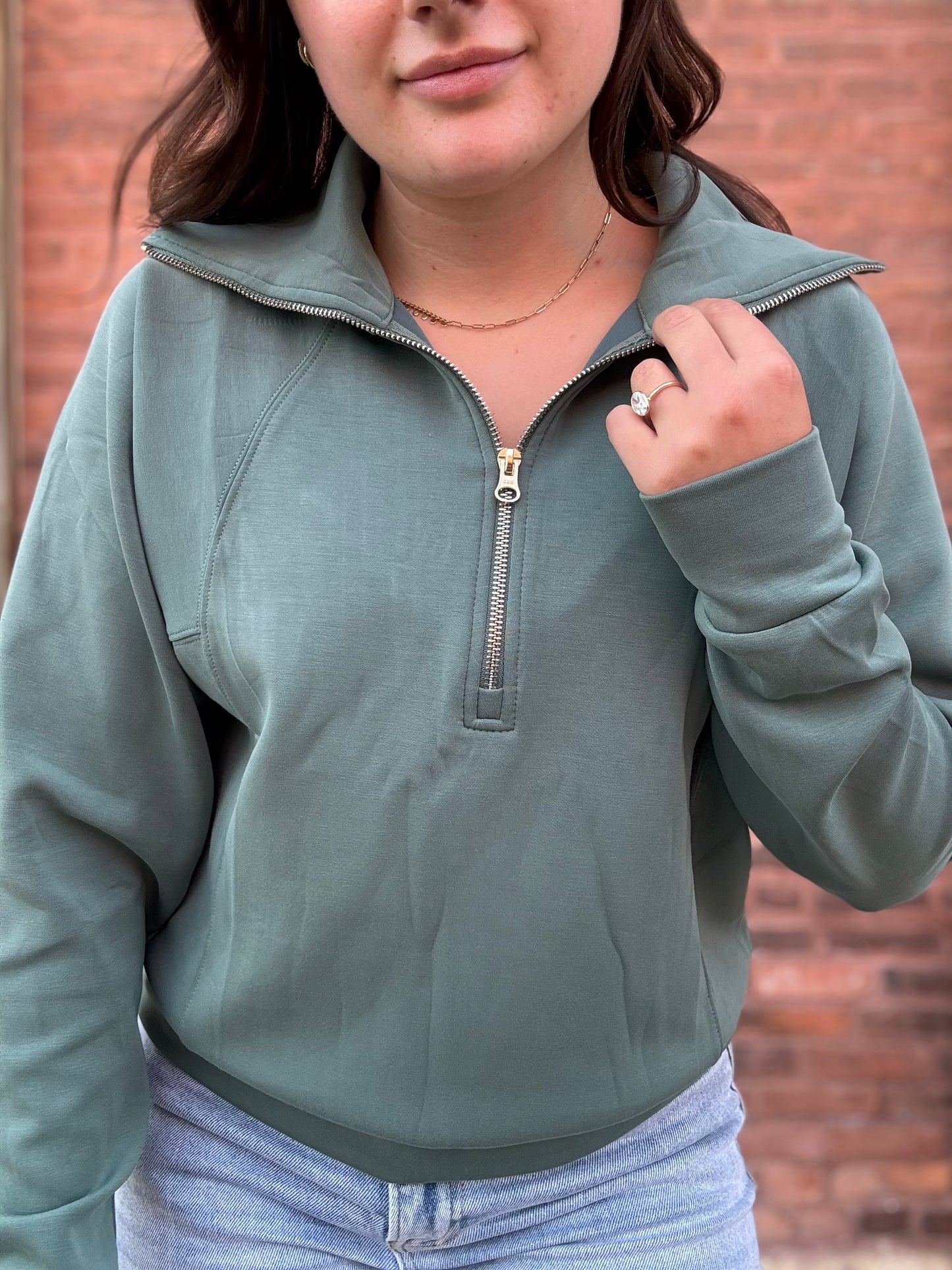 Pine Needle Half Zip