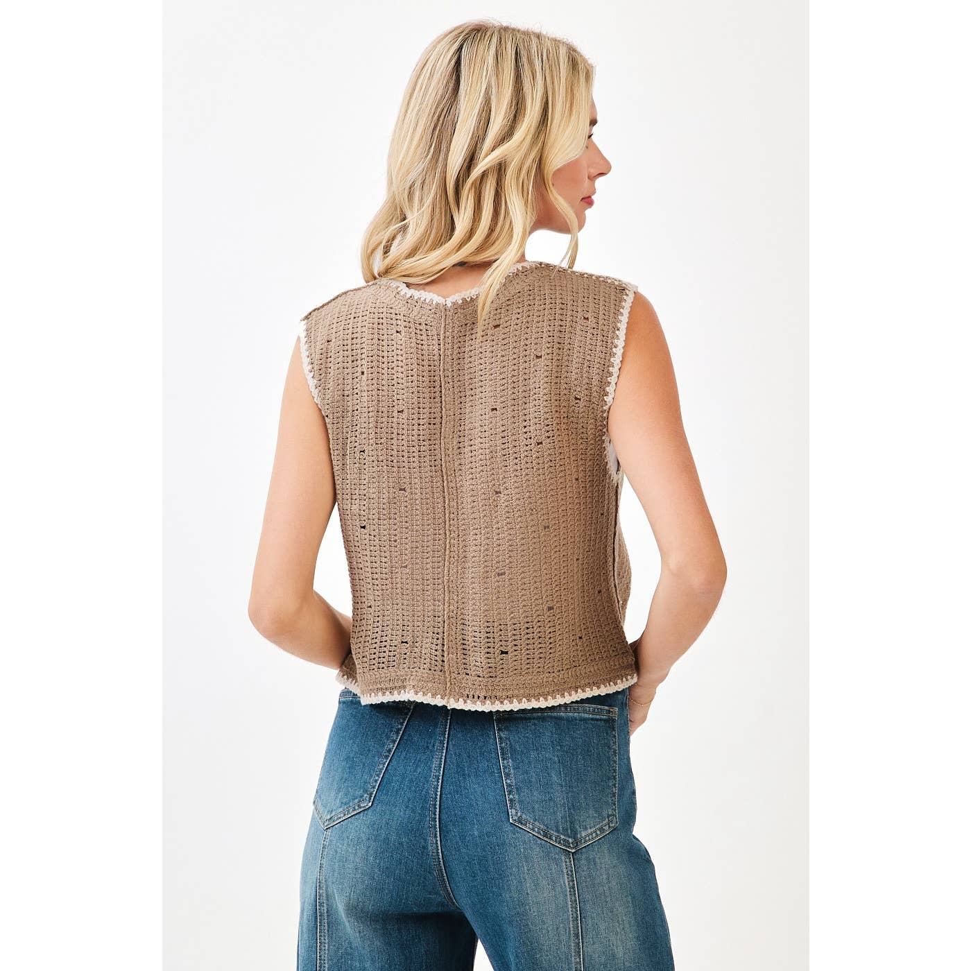 Fall Embroidery Crochet Vest
