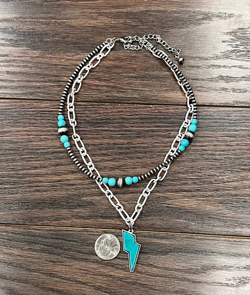 Bolt Layered Necklace