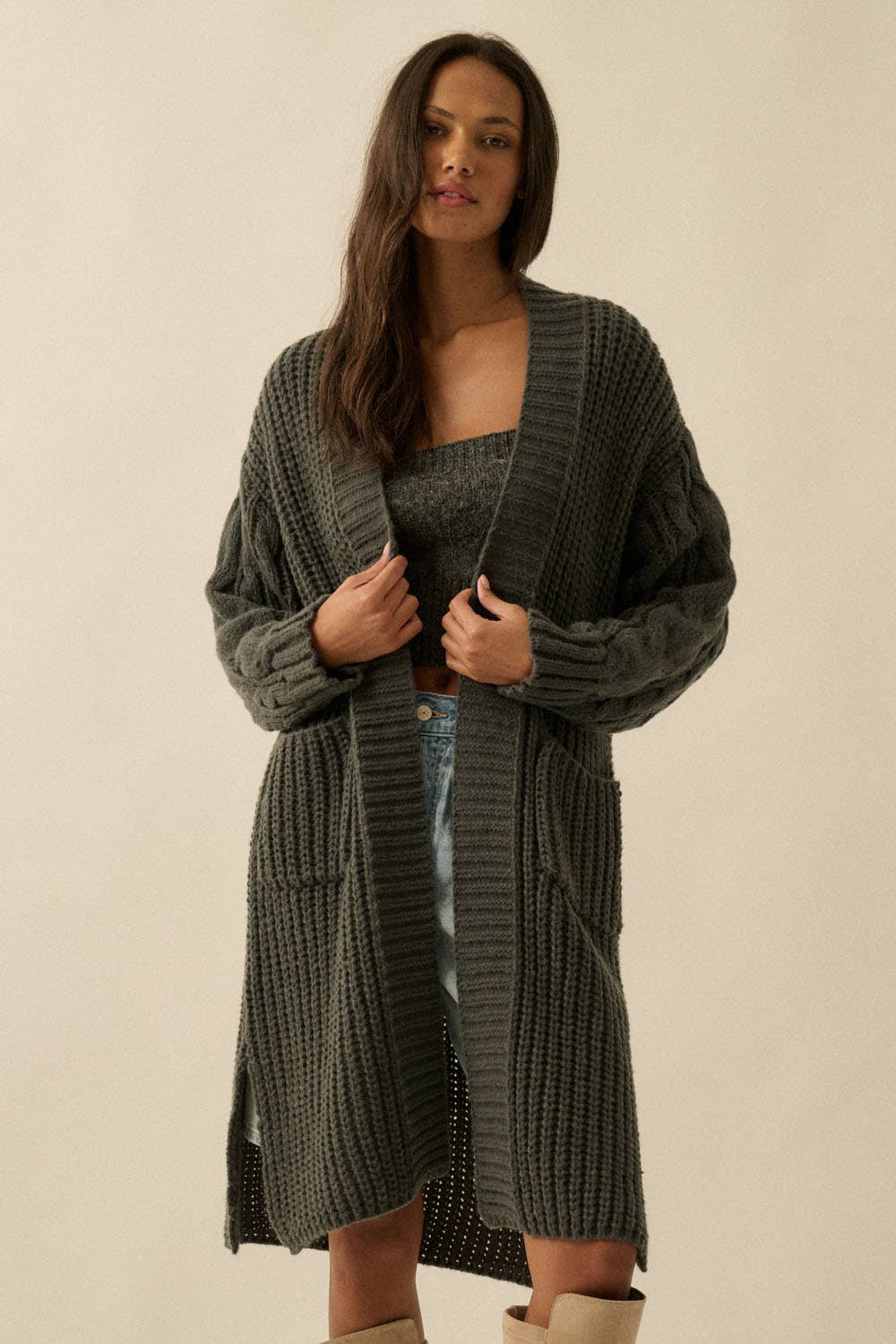 Sunburn Thick Knit Cardigan