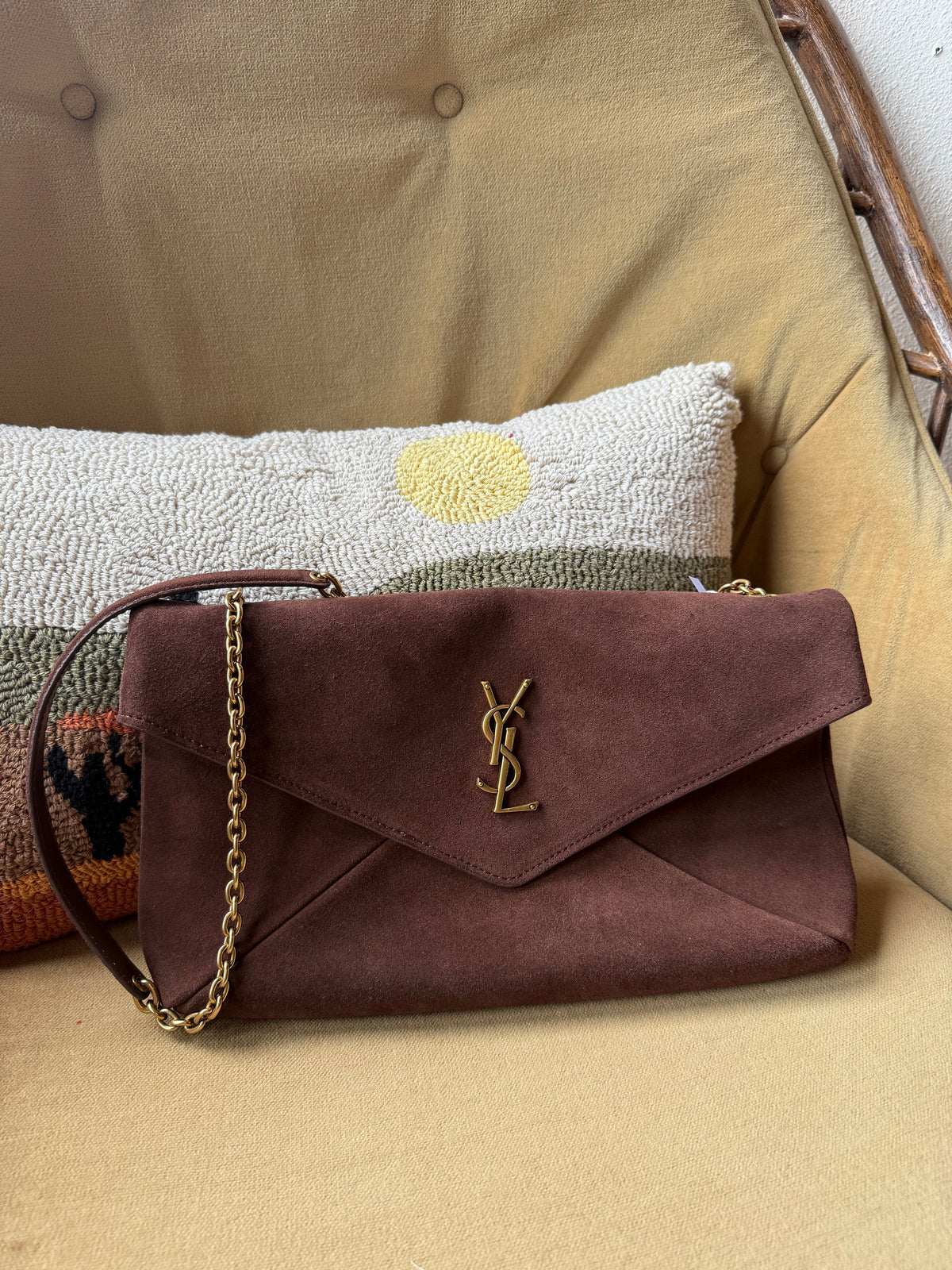 Luxury Chocolate Suede Bag
