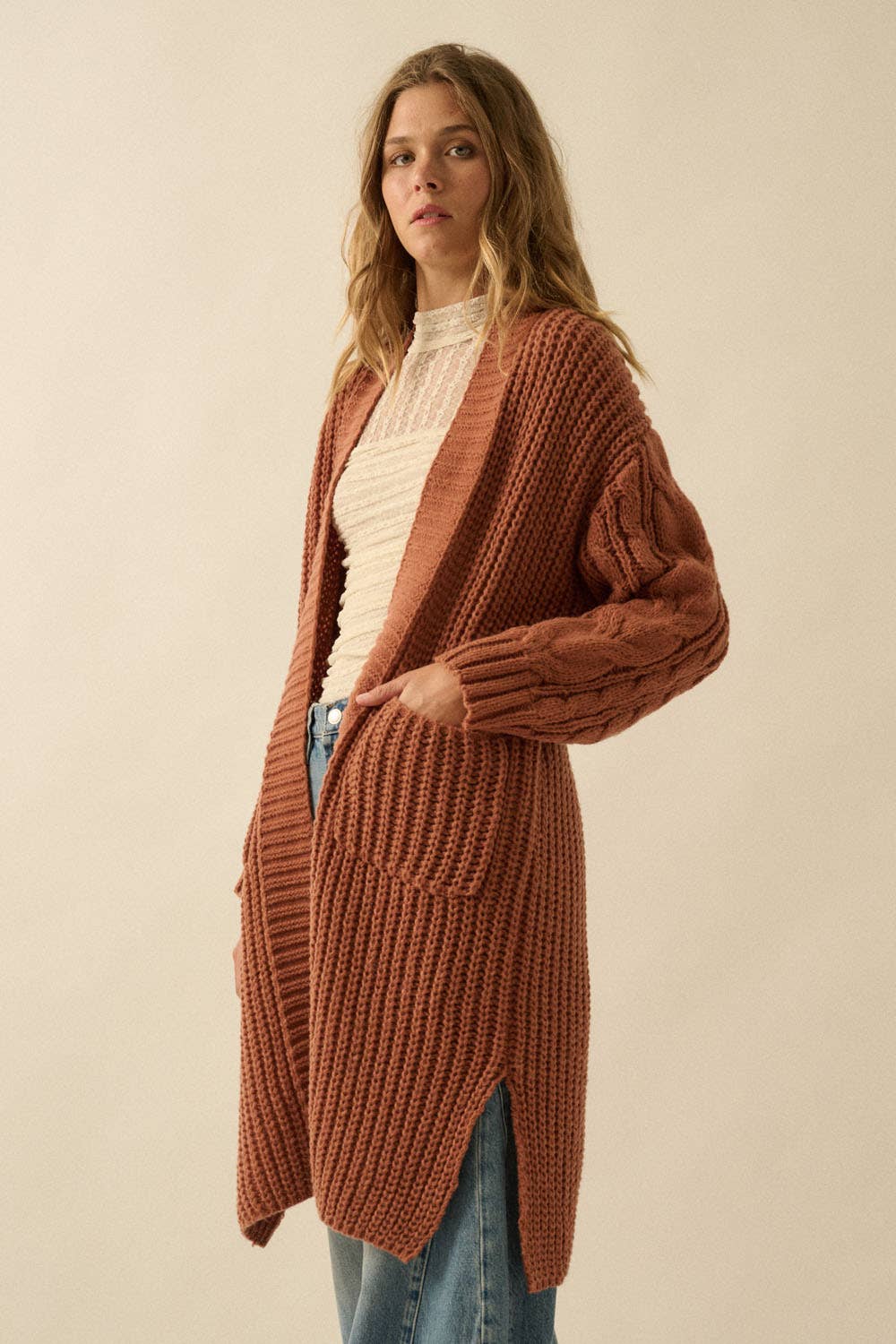 Sunburn Thick Knit Cardigan