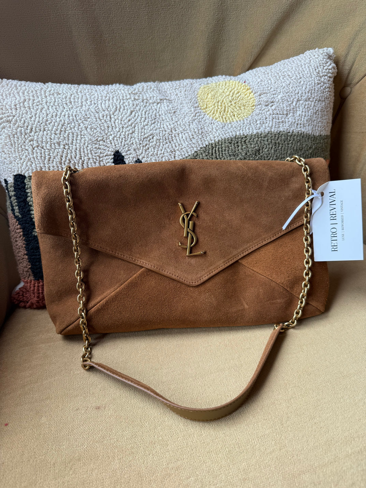 Luxury Tan Suede Bag