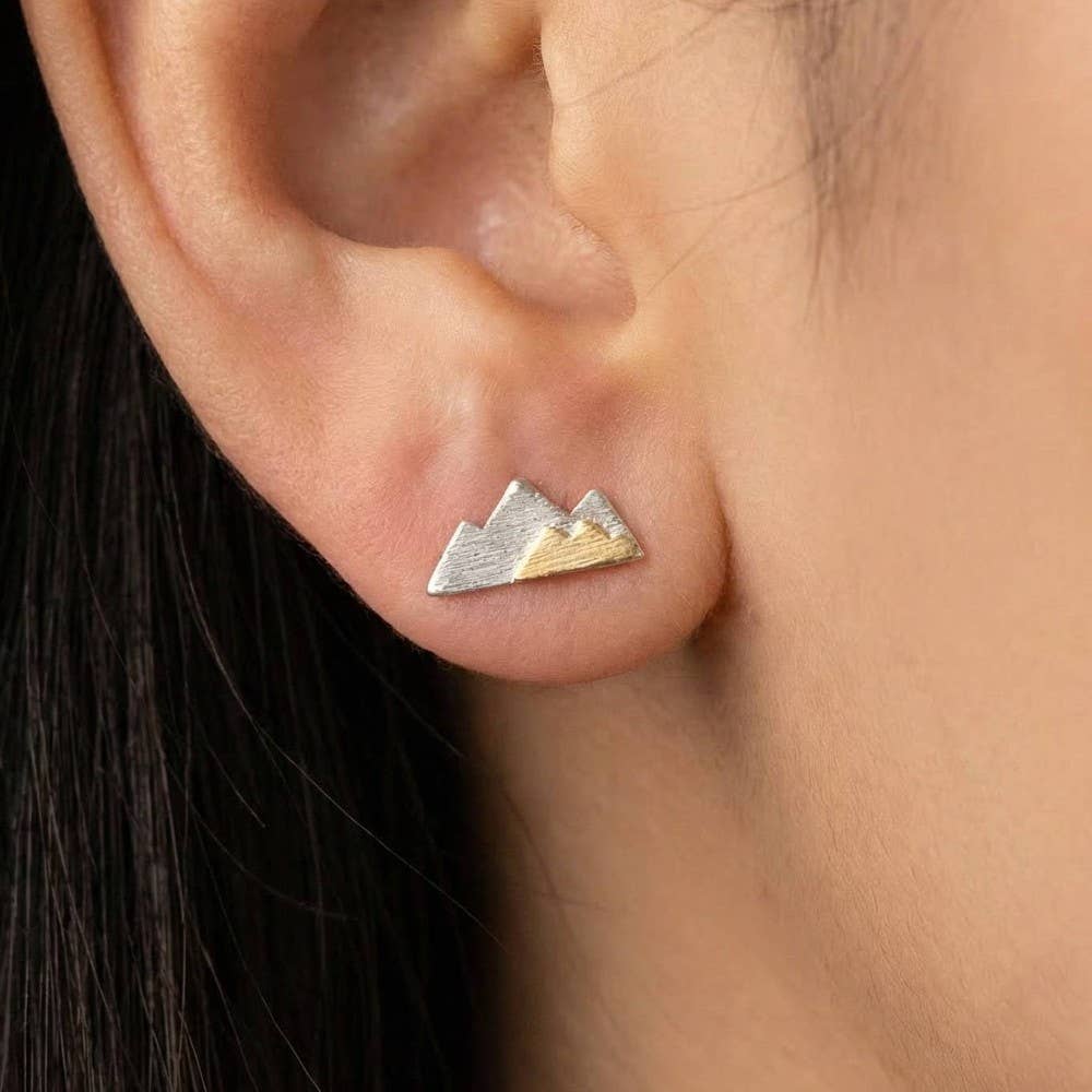 Two Toned Mountain Studs