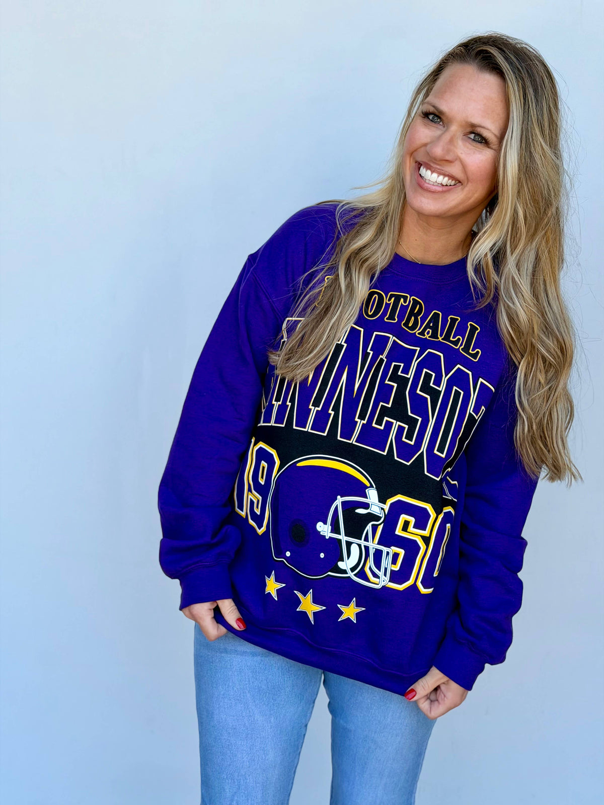 Minnesota Oversized Print Sweatshirt