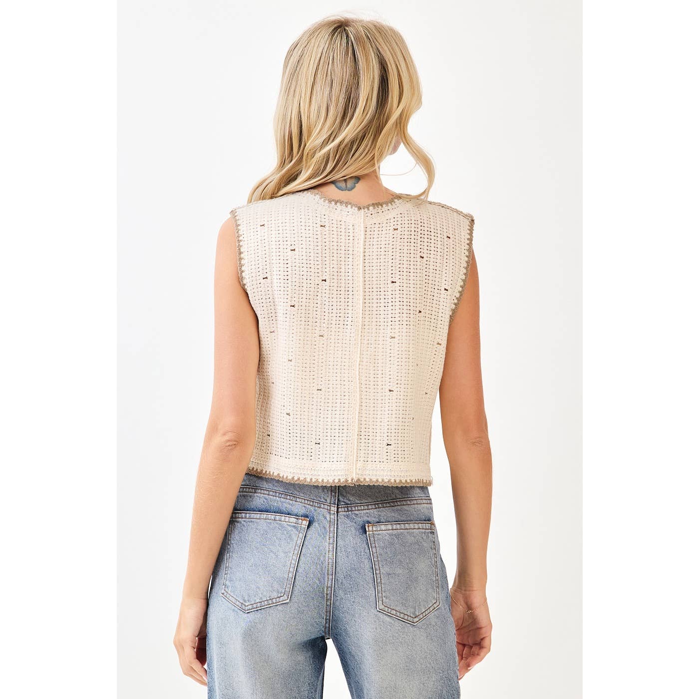 Fall Embroidery Crochet Vest