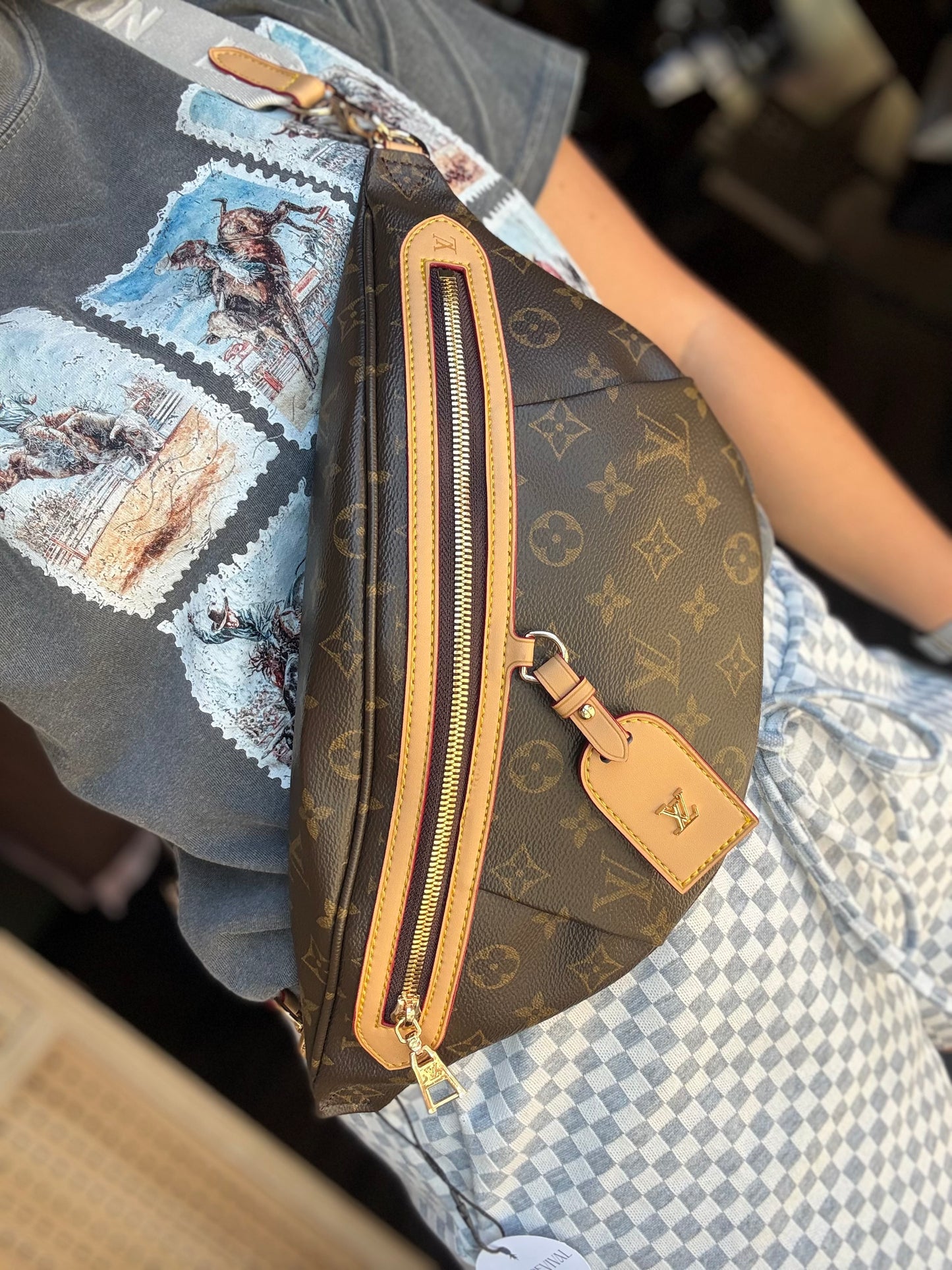 Luxury Brown Fanny Bag