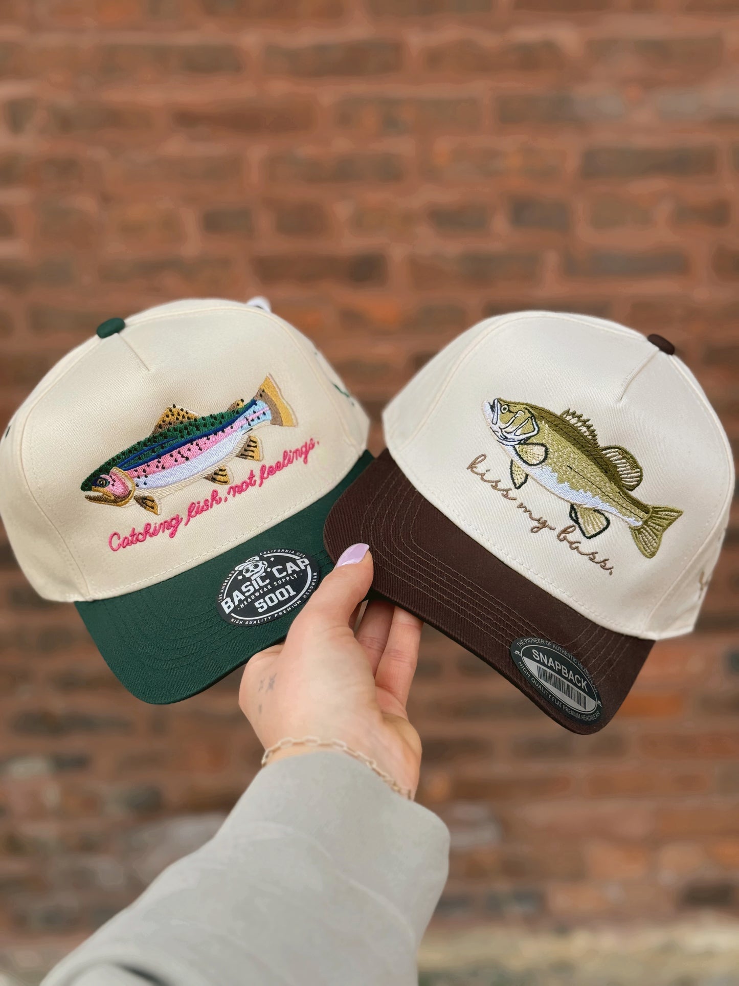 Catching Fish Not Feelings Trucker Hat 