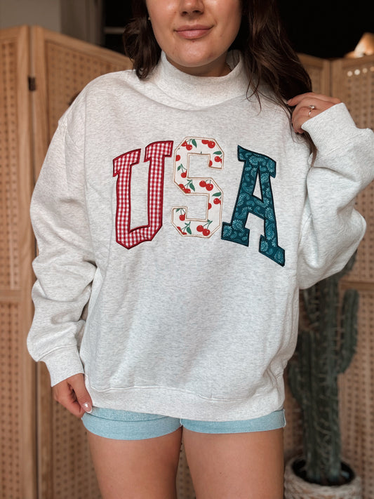 USA Mockneck Crew