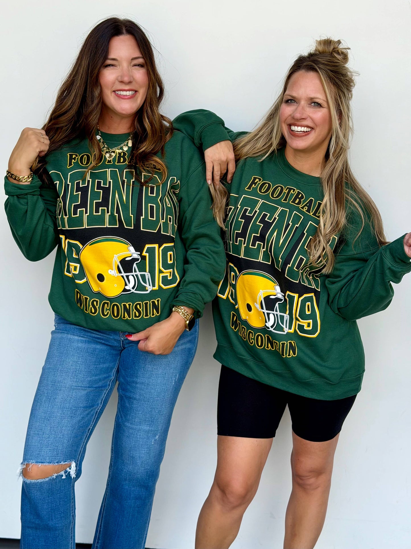 Green Bay Oversized Print Sweatshirt