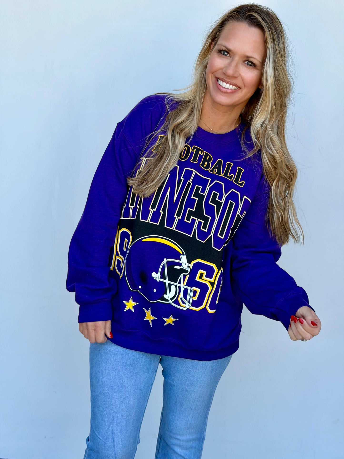 Minnesota Oversized Print Sweatshirt