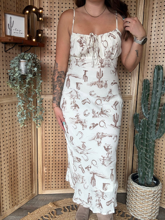 Western Print Dress